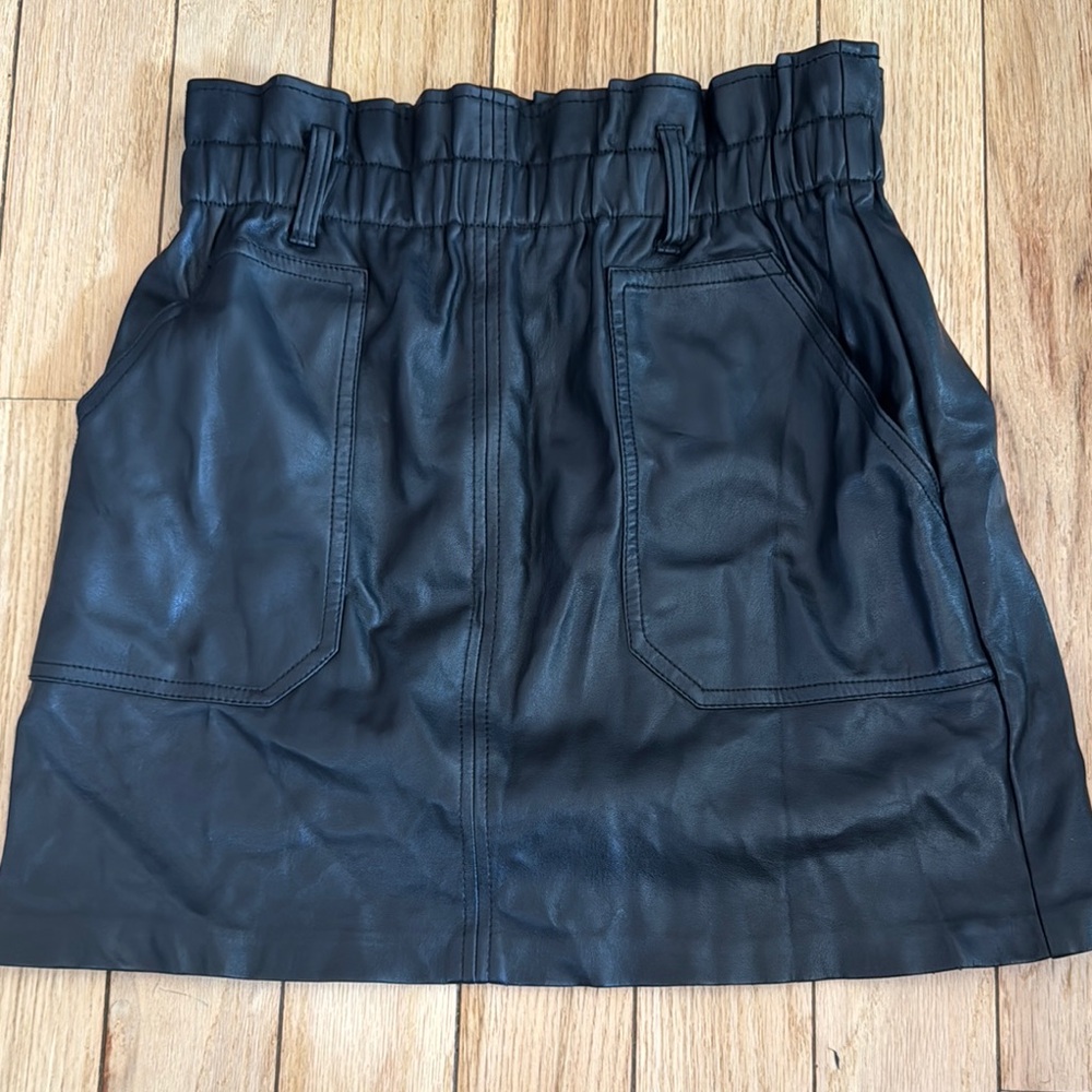 Black Leather Skirt
